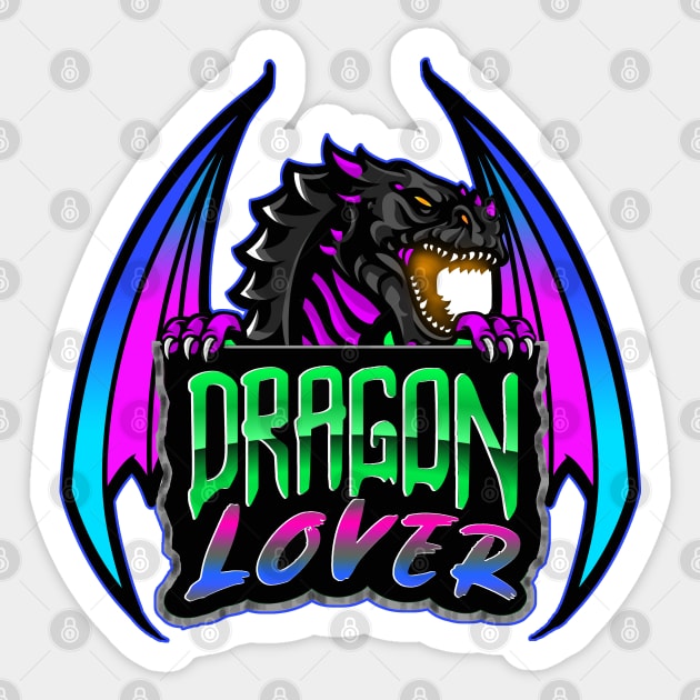 Dragon Lover Sticker by Shawnsonart